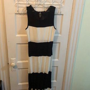 Black and White Maxi Dress